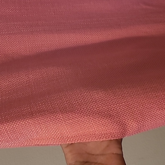 Talbots Pink V-neck Sleeveless Tweed Woven Texture Shift Dress Wmns 12 Career - Picture 15 of 15